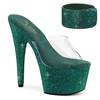 Pleaser - BEJEWELED712RS Muiltjes - Transparant/Groen Product image